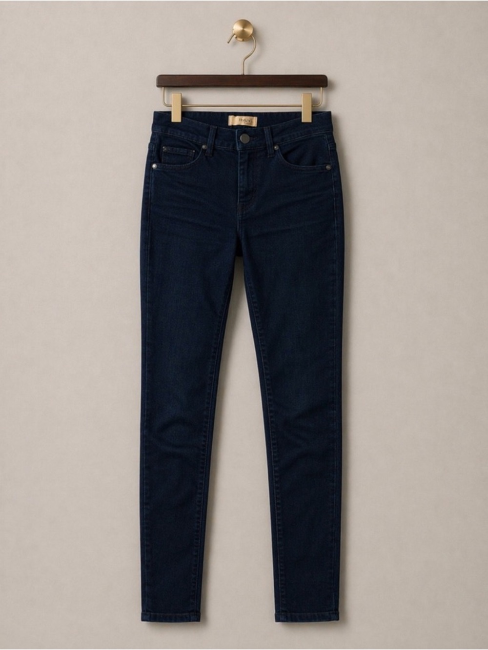 NWOT Hybrid & Company Ultra Stretch Skinny Pants XS Long S Long High Rise Navy